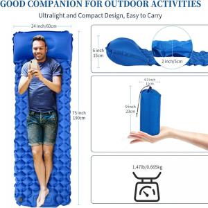 Military Durability inflatable sleeping pad