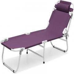 Built-in Headrest Outdoor Folding Bed