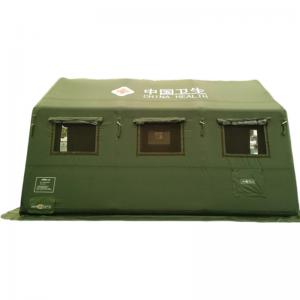 Large Olive Green inflatable tent - 120km/h windproof