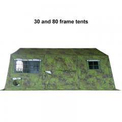 Camouflage snow - proof tent resistant to - 30°C