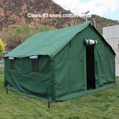 Green windproof tent for government outdoor use