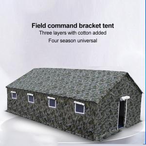 Camouflage construction tent for large building