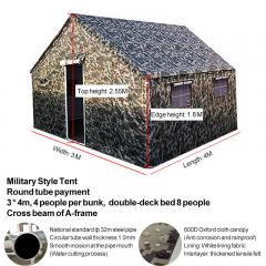 Camo wind-resistant tent equipment