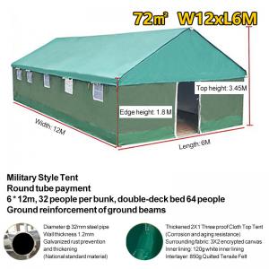 Green arctic tent equipment