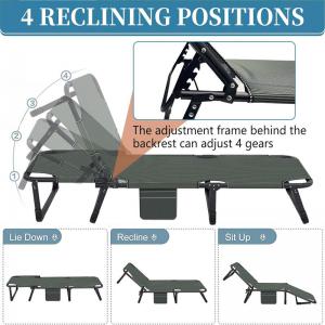 Adjustable foldable bed quick setup