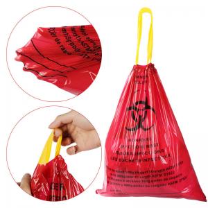 Medical HDPE Drawstring Waste Bag 50pcs