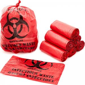 Red Biohazard Laboratory Bag
