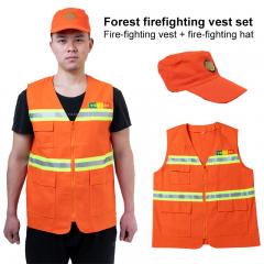 Wilderness Rescue Firefighting Vest and Hat