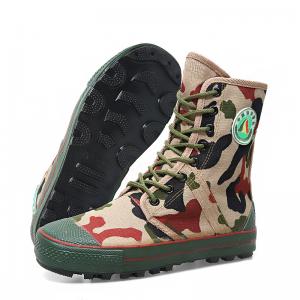 Disaster Relief Camo High-top Boots Anti-slip