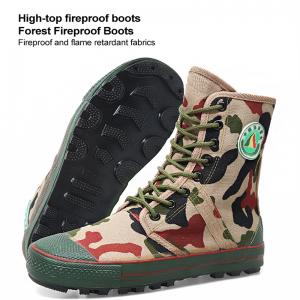 Fire-resistant Camo High-tops Wear-resistant