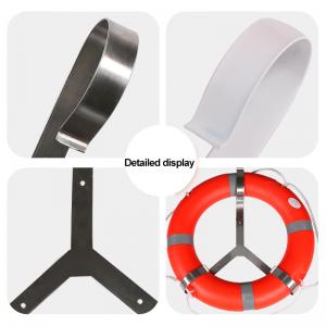 Wall-Mount Life Buoy Bracket Three-Point