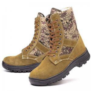 Khaki Firefighter Rescue Boots Non-Slip