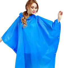 Disaster relief waterproof poncho, Hidden backpack