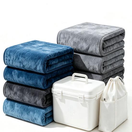 solid-color emergency blanket