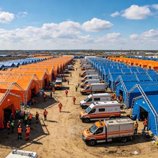 Wind Resistant Emergency Relief Tent