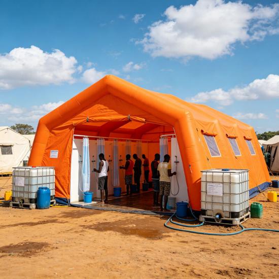 Mobile Decontamination Shower Inflatable Tent