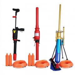 Pneumatic line thrower for swift water flood rescue