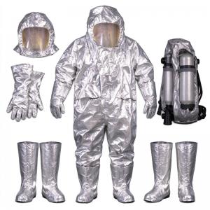 Dual Fire And Chemical Barrier Protective Suit