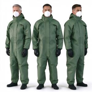 Green Acid Alkali Resistant Protective Suit