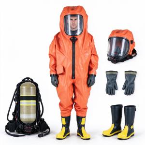 Heavy Duty Class A Gas Tight Hazmat Suit