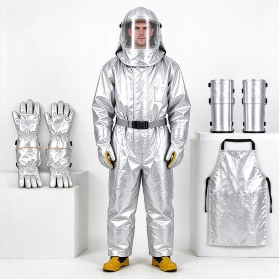 Aluminized Heat Resistant Coverall For Foundry Work