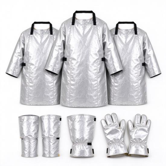 Aluminized Heat Resistant Apron For Foundry Hot Work