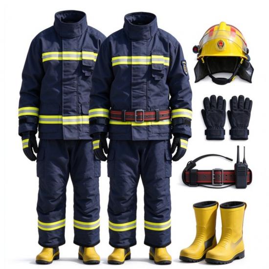 Navy Blue Nomex IIIA Firefighter Turnout Gear