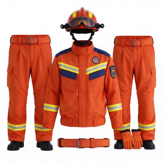 Orange Aramid Technical Fire Rescue Suit