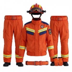 Orange Aramid Technical Fire Rescue Suit