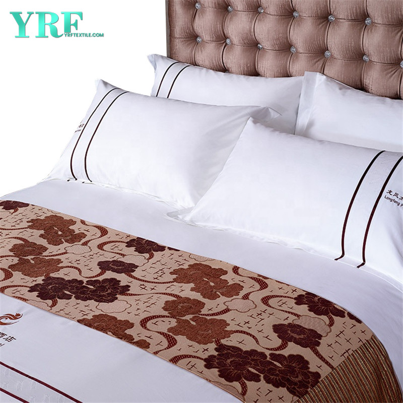 What causes the hotel linen to turn yellow?