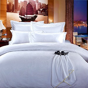 Single Custom Embroidery James Hotel Bedding 